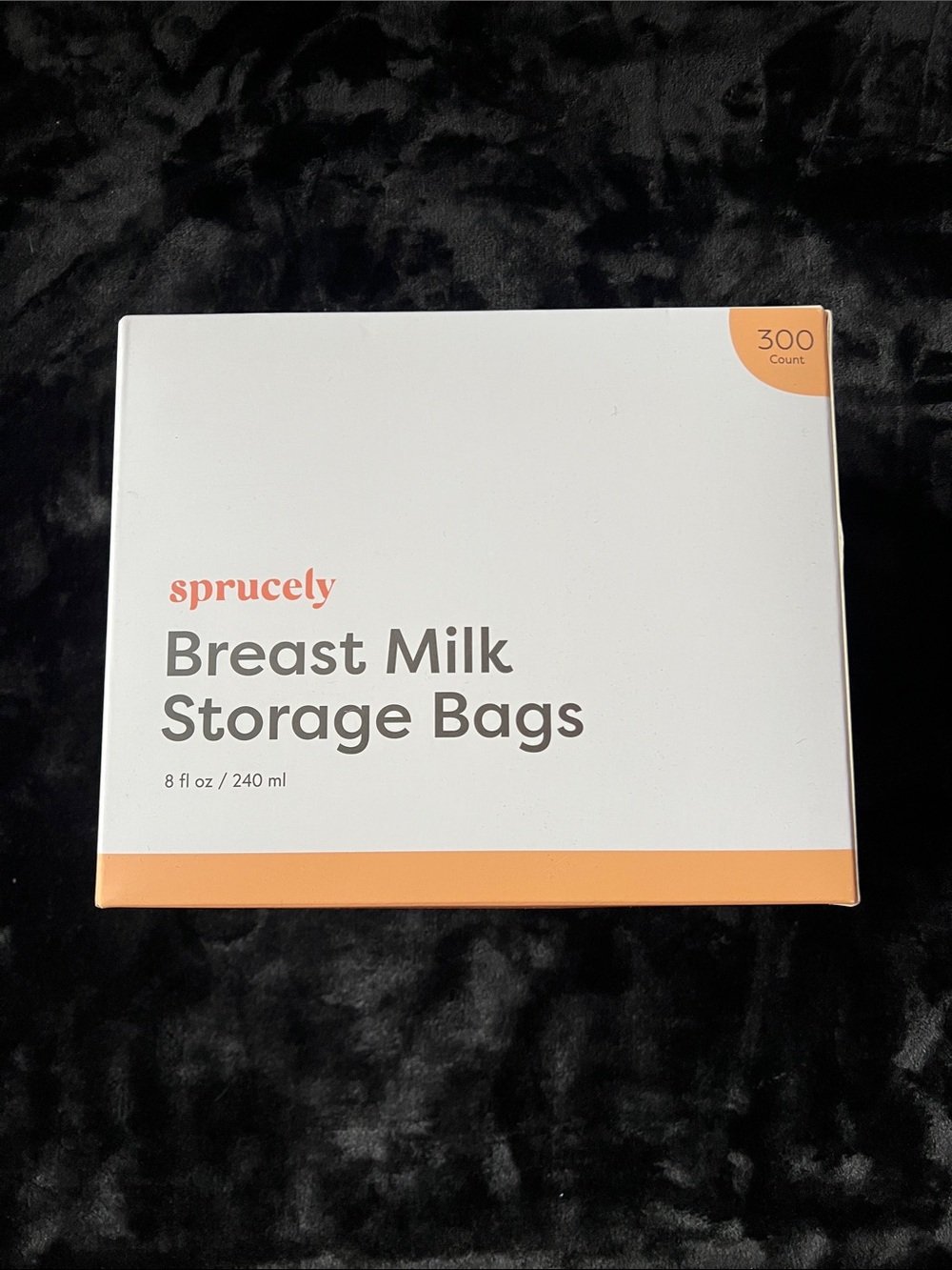 Sprucely Breast Milk Storage Bags - White and Peach